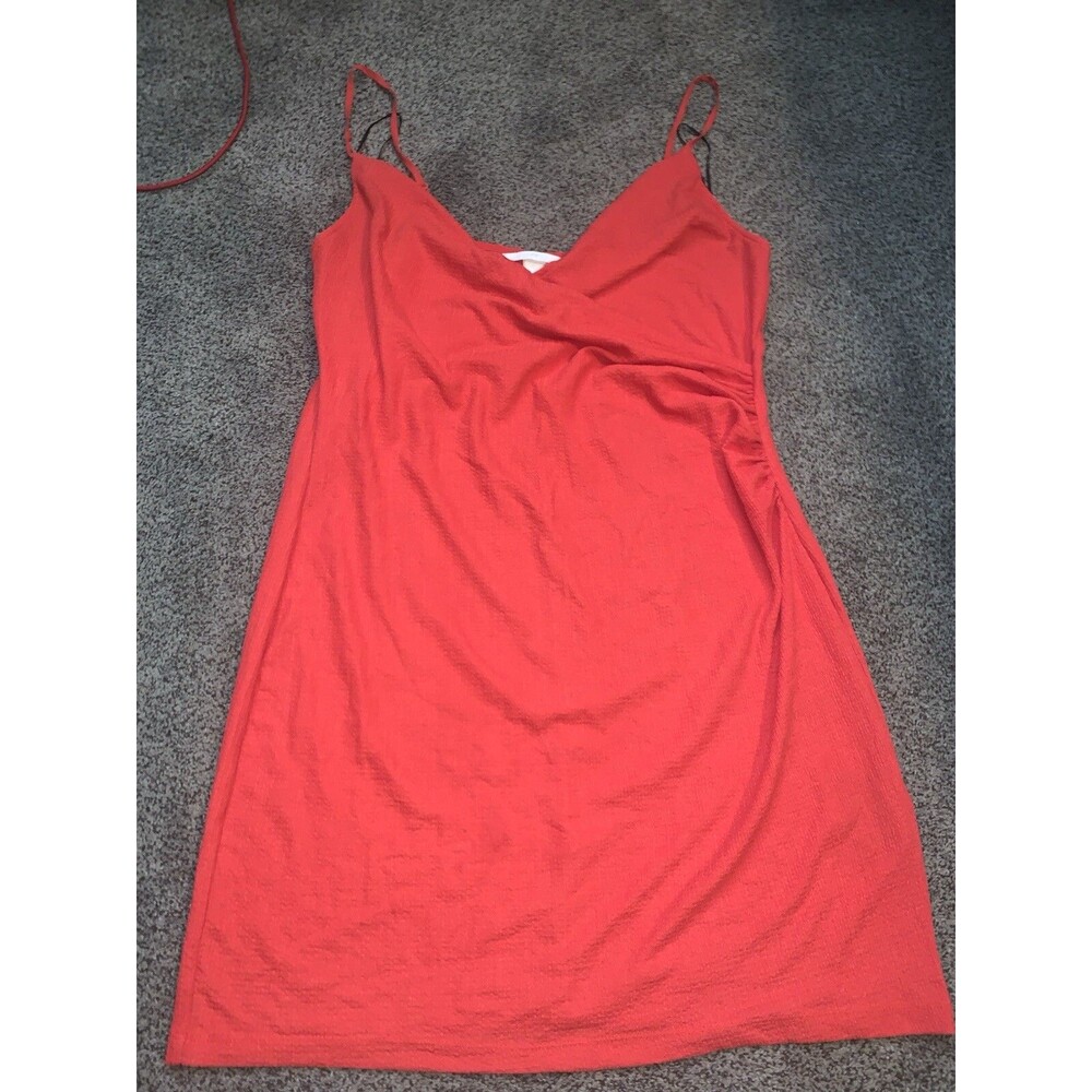 H & M Spaghetti Strap Rust Orange Oversized Dress Size Large